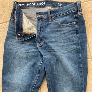 J. Crew 9" Billie DEMI-BOOT CROP JEAN size 29